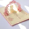 Invitaciones de Boda, Invitaciones de Boda, Invitaciones, Recorte Estéreo 3D Creativo Estilo Europeo Suministros de Boda Personalizados al por Mayor
