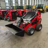 Cargadora Compacta Multifuncional Tipo 380 con Ruedas, Limpieza de Nieve y Bulldozer para Sitios de Construcción y Granjas, Cargadora Compacta con Ruedas