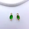 Colgante Chapado en Cobre Dorado de Alta Retención de Color Incrustado con Circonita Pendientes de Bricolaje Hechos a Mano Colgante para Pendientes Collar Pasador Accesorios de Joyería
