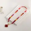 Collar con colgante de letra de 14 quilates para mujer, joya de piedras preciosas de colores, joyería de playa de verano, gran oferta en Amazon
