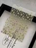 Adesivos para Nail Art Borboleta Dourada e Prateada com Padrão de Formiga, Folha de Ouro e Prata, Trevo de Quatro Folhas, Estrela Explosiva e Pedrarias, Modelo Popular Yt8946