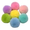Pelota de imitación de pelo de conejo directa de fábrica para cortinas, cojines, peluches para mascotas, accesorios de bricolaje hechos a mano, decoración de zapatos y sombreros, y materiales para accesorios