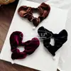 Scrunchie de Letra de Alta Qualidade Versátil em Formato de Coração Elástico Alto Rabicó Corda de Cabelo Acessório de Cabelo para Mulheres