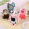 Brinquedo para Cachorro Brinquedo Pet Forma Animal Fofo Gordo Desenho Animado Brinquedo Sonoro de Auto-Prazer Venda Direta Fabricante de Suprimentos para Cachorro