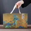 Juego de Té de Cerámica Qianli Jiangshan Cerámica Gruesa Traje de Regalo de Negocios Regalo de Aniversario de la Empresa para Clientes y Empleados