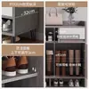 Zapatero, mueble de almacenamiento para la entrada del hogar, diseño de montaje en pared, nuevo modelo 2026, adecuado para entradas, pasillos y huecos de escalera, hecho de madera maciza