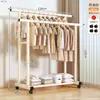 Perchero de Pie Sencillo para Uso Doméstico, Tendedero para Balcón Interior, Perchero para Ropa para Dormitorio y Residencia Estudiantil, Perchero Ahorrador de Espacio