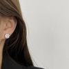 Pendientes de Copo de Nieve Rotatorios de Micro Diamante Sense Avanzado Pendientes con Pasador de Plata S925 Pulsera Abierta Exquisita Dulce para Mujer
