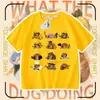 2026 Ropa para Perro Mi Cuchillo y Escudo Camiseta de Algodón Puro Manga Corta Shiba Inu Divertido Paquete de Emoticonos Abstractos Top para Niños y Adolescentes