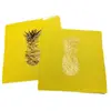 Servilletas Personalizadas Clásicas con Patrón de Piña Amarilla Estampado en Caliente Impresión a Color Servilletas Desechables para la Cena