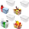Cesta de Armazenamento de Fornecimento Direto Transfronteiriço Pet Transparente Desktop Geladeira Lanche Cereal Caixa de Armazenamento Cesta de Armazenamento Acrílica Atacado