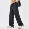 Ropa para Hombre Fengshe 2026 Primavera/Otoño Nueva Moda Casual de Tendencia Tejido tipo Algodón Pantalones Largos de Pierna Ancha Estilo Americano para Hombre