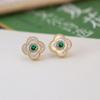 Pendientes Seiko Lujo Ligero Estilo Fragante Trébol de Cuatro Hojas Aguja de Plata 925 Pendientes de Alta Moda Nicho Pendientes Nuevos 2025
