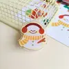 Clips para notas adhesivas con temática navideña, con un lindo diseño de Santa Claus, hechos de acrílico y material PP, para organizar papeles y guardar artículos