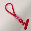 Llavero de cordón para teléfono móvil a juego de colores simple corto universal creativo adornos tejidos a mano cuerda anti-pérdida para altavoz de hervidor