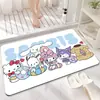 Alfombra Sanrio Linda, Absorbente de Agua, Secado Rápido para Baño, Alfombra de Piso Fácil de Cuidar para Inodoro en Casa y Entrada del Baño