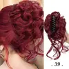 Pinza para el Pelo de Moño de Capullo de Flor, Goma para el Pelo Larga, Peluca de Seda de Alta Temperatura Multicolor, Al por Mayor Estilo Celebridad de Pelo Corto, Esponjoso