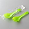 Cuchara Desechable Plástico Empaquetada Individualmente Cuchara de Postre Empaquetada Para Llevar Cuchara Dulce Cuchara para Polvo de Hielo Cuchara de Cristal