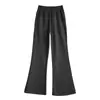 Pantalones acampanados personalizados estilo Lulu para levantar glúteos para mujer, nuevos pantalones de campana casuales ajustados para la primavera y el otoño de 2026