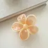 Clip de Plástico Color Gelatina Dulce Flor Pinza para el Cabello con Textura Pinza de Flor de Cinco Pétalos Accesorios para el Cabello Nuevo Pinza para el Cabello Tocado