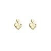 Agulha de prata Love Bear Ear Stud Brincos elegantes Novos brincos japoneses e coreanos sem furos para a orelha para meninas