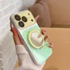 Suporte rotativo 360 graus transfronteiriço, compatível com iPhone 18 Pro Max, capa de telefone Apple 17, acrílico de cor contrastante, para modelos 15/16
