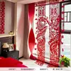 Decoración de Habitación de Boda, Nuevos Adornos de Terciopelo de Dragón y Fénix Estilo Chino, Fondo Fotográfico de Bata de Baño, Guirnalda para Sala de Estar, Juego de Caracteres Doble Felicidad