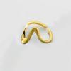 Anillo Ola de Rayo para Mujer Estilo Coreano Sentido del Diseño Línea Minimalista Estilo Cool Distintivo Anillo de Dedo Arco Geométrico
