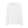 Tejido de Algodón CepilladoNuevo Otoño/Invierno para Hombre Algodón Puro Natural Delgado Color Sólido Camiseta Interior Ropa Térmica en Stock