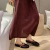 Estilo Celebridade da Internet Romântico Crochê Vazado Patchwork Versátil Tira Rasa Mary Jane Feminino Verão Sapatos Baixos Estilo Chanel