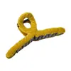 Pinza para el pelo cruzada con estampado de leopardo, nueva, para PC, moda francesa, pinza de tiburón de alta gama