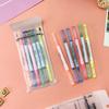 Rotulador de doble punta, color claro, para pintar, con colores clave, ideal para marcar, para estudiantes de primaria y jóvenes, material de oficina.