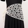 Cachecol Pequeno de Crochê Circular de Algodão Estilo Coreano Xale Feminino Primavera e Verão Saia Vazado Fino Renda Triângulo Cachecol