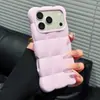 Aplicable a Apple 17PROMAX Color Sólido Macarrón Cuadros de Nube Cojín de Aire iPhone 18/16 Funda de Teléfono a Prueba de Caídas