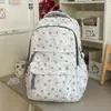 Mochila Estampada de Estrelas Fresca e Doce Atmosfera Doce e Energética para Alunos do Ensino Fundamental e Médio Grande Capacidade Versátil Bolsa Escolar