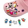 Set de 10 Piezas de Zapatos de Crayon Shin-Chan, Zuecos de Dibujos Animados para DIY, Zapatos de Jardín, Accesorios de Hebilla para Zapatos, Decoración de Goma Suave al por Mayor