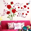 70Yf Pegatinas de Pared Autoadhesivas Decoraciones de Pared para Habitación Mesita de Noche Transformación 3D Tridimensional Habitación Rosa Romántica Pared