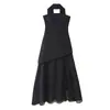Ropa Europea y Americana Transfronteriza para Mujer, Estilo Popular de Venta en Aliexpress, Vestido Elegante y a la Moda de Tubo con un Hombro sin Mangas