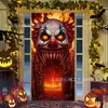 Exclusividade transfronteiriça, popular série de cortinas de porta para Halloween com estampas de alta definição de fantasmas, abóboras e vampiros - decorações festivas para sua porta