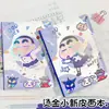 Cuaderno Edición Láser de Crayon Shin-Chan, Cuaderno Nuevo de Páginas a Color A5, Planificador de Dibujos Animados de Alto Valor, Bloc de Notas con Cubierta de Cuero PU