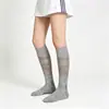 Calcetines de Compresión Ligera Anti-Olor para Pantorrilla para Mujer Primavera y Verano, Calcetines Deportivos de Malla Ultra-Delgada Transpirables Huecos para Niñas