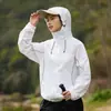 Ropa de Protección Solar para Exteriores Estilo Montaña Antibacteriana 7A para Hombres y Mujeres, Chaqueta Protectora Solar Delgada Transpirable de Verano Anti-UV para Pesca