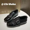 Versión de Piel de Vaca ~ [Con Terciopelo Brogue] Mocasines Zapatos con Borla Tallada Estilo Británico Plano Retro Zapatos Pequeños de Cuero