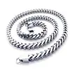 Cadena Positiva y Reversa de Acero de Titanio Cadena de Acero Inoxidable Punk Joyería Europea y Americana Collar Cuadrado para Mujer Grueso Largo Accesorios Personalizados para Hombre
