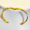 Medio Oriente Oro Tuhao Boda Damas Primero Joyería Oro Arena Vietnam Patrón Gran Muralla Pulsera Hebilla Hueca Venta al por Mayor Transfronteriza