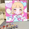 Pintura acrílica dibujos animados infantiles hecho a mano diy pintura al óleo digital pintura al óleo al por mayor verano graffiti decoración para colorear pintura para colgar