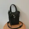 Cesta de Verduras con Patrón de Lichi Transfronteriza Bolsita de Carrillón de Viento Bolso de Hombro Cruzado Nuevo Estilo Verano 2026 Bolso de Cubo