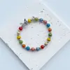 Pulsera de Cerámica Jingdezhen Nueva Pulsera de Cerámica Estilo Chino Joyería Hecha a Mano Cuerda Estilo Tíbet Puesto de Pulseras Jingdezhen
