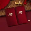 Envelope Vermelho Personalizado Popular Bolo de Aniversário Coroa Dourada Envelope Vermelho Universal Fosco com Opção de Impressão de Logo