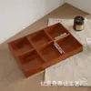 Caja de Almacenamiento de Escritorio, Caja Compartimentada de Madera Maciza para Artículos Varios, Organizador Creativo de Cosméticos, Múltiples Especificaciones, Múltiples Escenarios, Caja de Madera con Múltiples Compartimentos